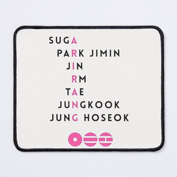 Item preview, Minimalist Member Names – Arirang Era Graphic designed and sold by RADesignHub.