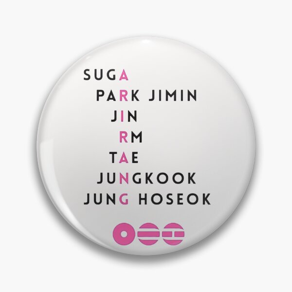 Item preview, Minimalist Member Names – Arirang Era Graphic designed and sold by RADesignHub.