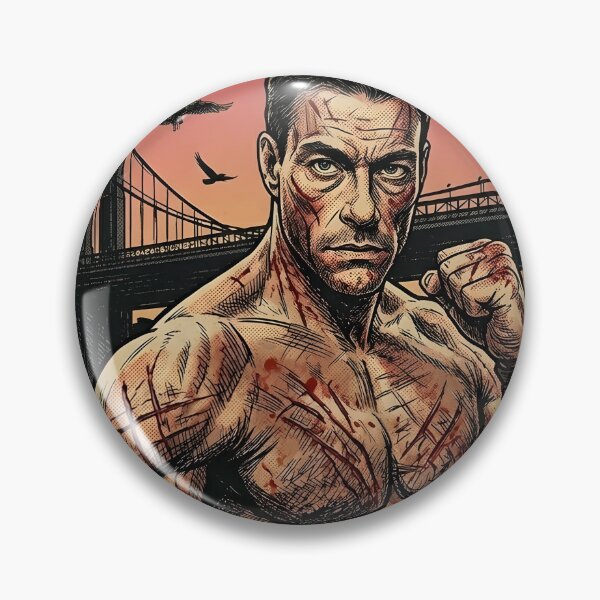 Item preview, JCVD Cyborg Post Apocalyptic Sunset Retro Comic Poster designed and sold by PowerArtUa.