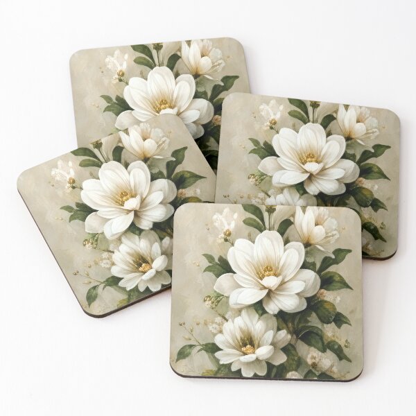 Item preview, Ivory Magnolia Blooms designed and sold by ArtbyValks.