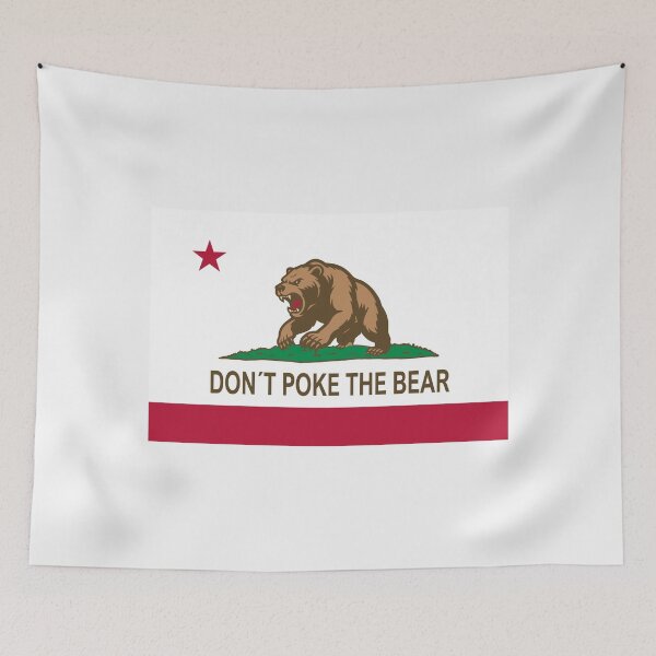 Item preview, Do Not Poke The Bear; California Flag designed and sold by StickerApe.