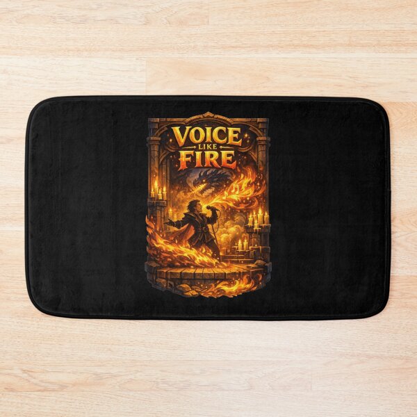 Item preview, Voice Like Fire Dragon Bard Fantasy Music Design  designed and sold by Sketchlegacy.