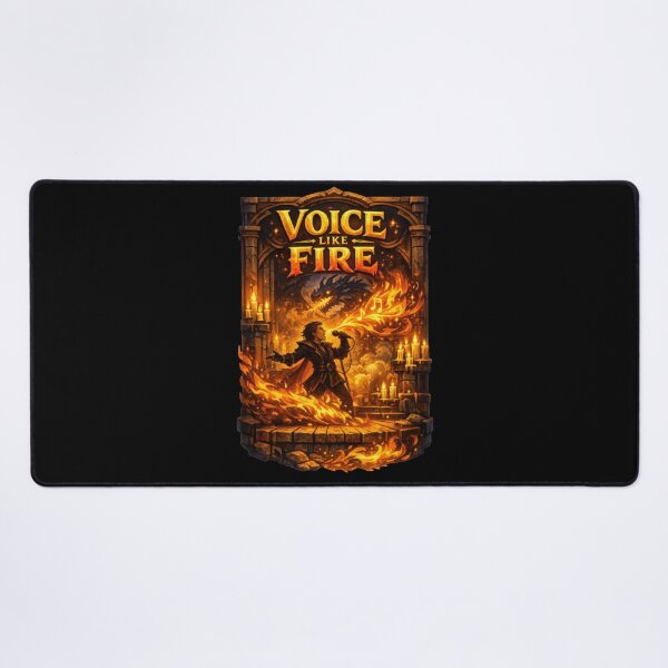 Item preview, Voice Like Fire Dragon Bard Fantasy Music Design designed and sold by Sketchlegacy.