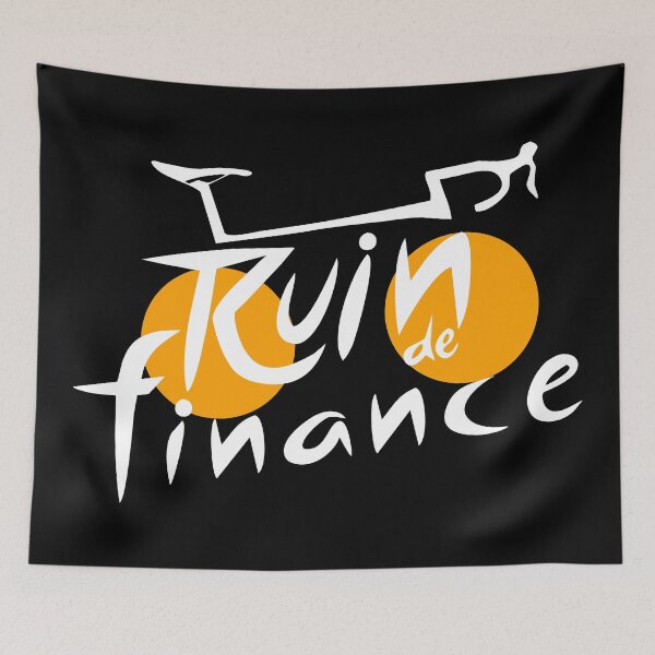 Item preview, "Ruin de Finance" Funny Cycling Design (Light Print) designed and sold by SteamWorkz.