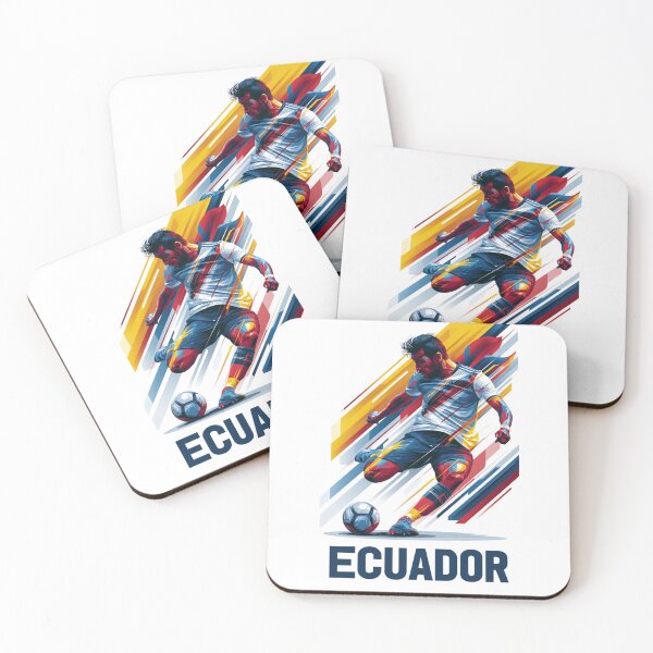 Artikelvorschau, Ecuador Fußball entworfen und verkauft von StudioRedKoala.