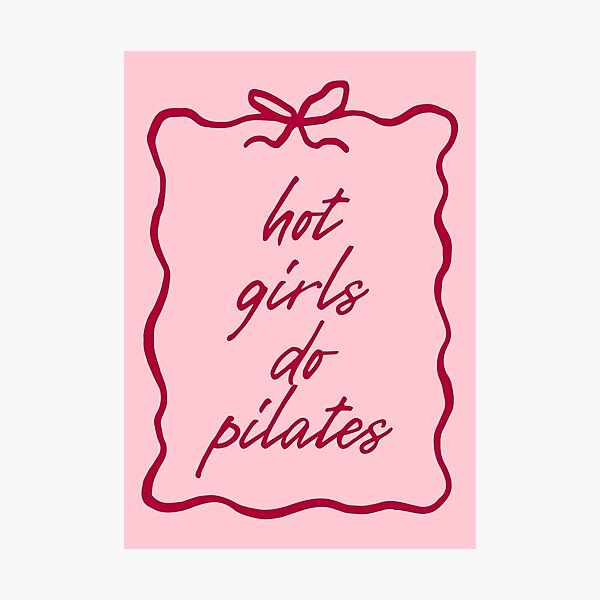 Item preview, Hot Girls Do Pilates designed and sold by MariePopPrints.