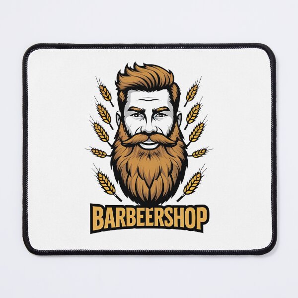 Item preview, Barbeershop Vintage Barber Grooming Craft Beer Art Print designed and sold by RareVisuals.