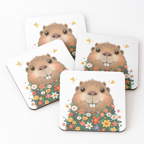 Item preview, Flower Capybara Kawaii Sticker designed and sold by Stylestickers55.