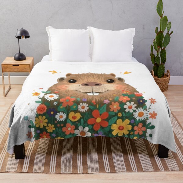 Item preview, Flower Capybara Kawaii Sticker designed and sold by Stylestickers55.