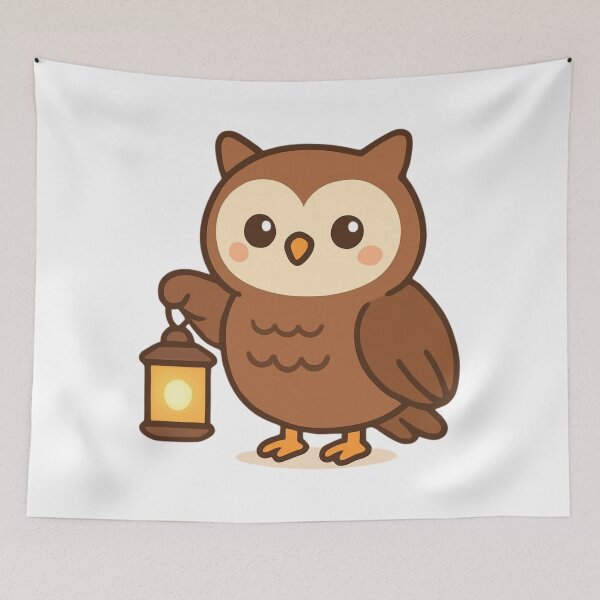 Item preview, Follow Your Light Owl - Inspirational Forest Sticker designed and sold by foryouandyours.