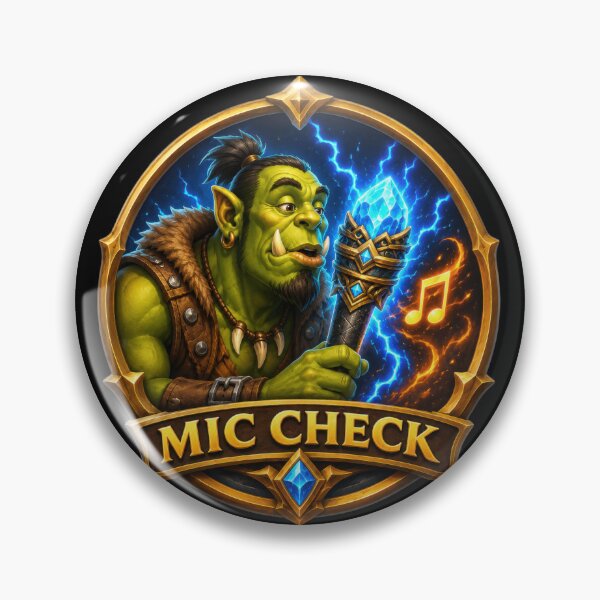 Item preview, Mic Check Orc Bard Fantasy Singer Sticker  designed and sold by Sketchlegacy.
