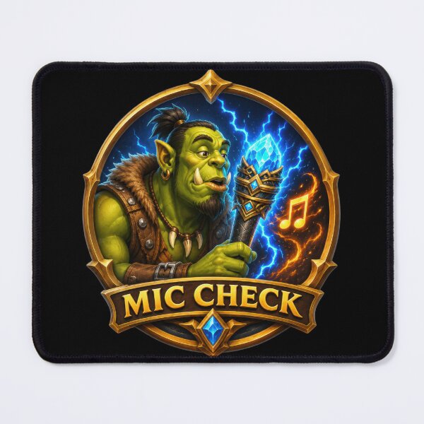 Item preview, Mic Check Orc Bard Fantasy Singer Sticker  designed and sold by Sketchlegacy.