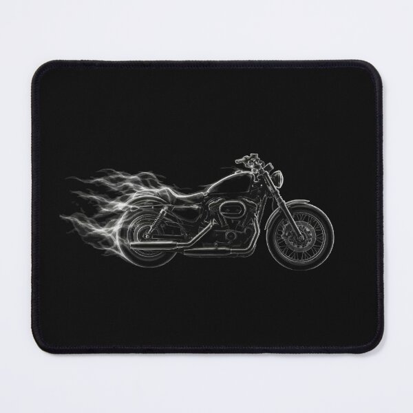 Item preview, Ghostly Motorcycle Speeding with Fire & Smoke designed and sold by countrymouse.