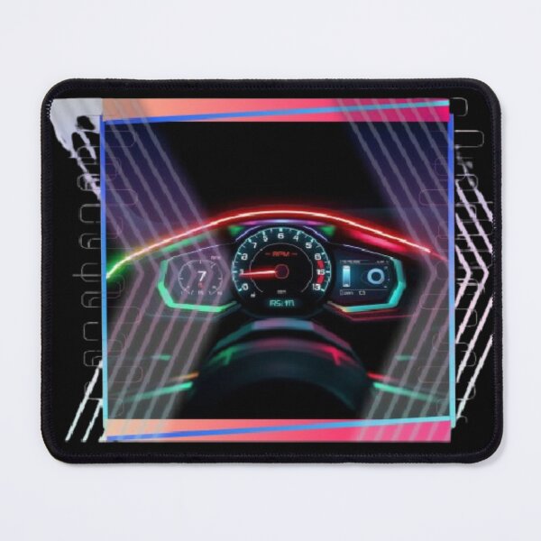 Item preview, Neon Glowing Car Dashboard Speedometer and RPM Gauge art. designed and sold by Tama-sirth.