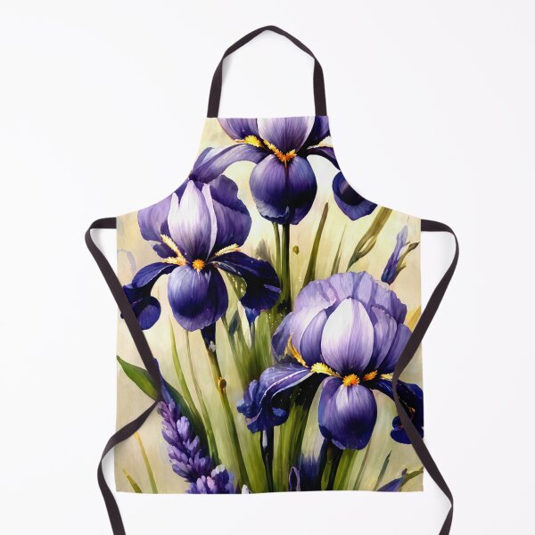 Item preview, Purple Iris Garden Botanical designed and sold by ArtbyValks.