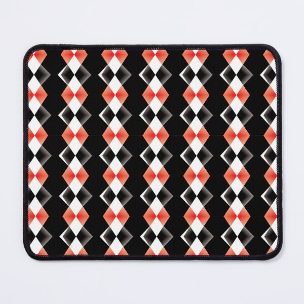 Item preview, Modern Red and White Geometric Diamond Pattern designed and sold by NornAxiom.