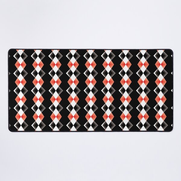 Item preview, Modern Red and White Geometric Diamond Pattern designed and sold by NornAxiom.