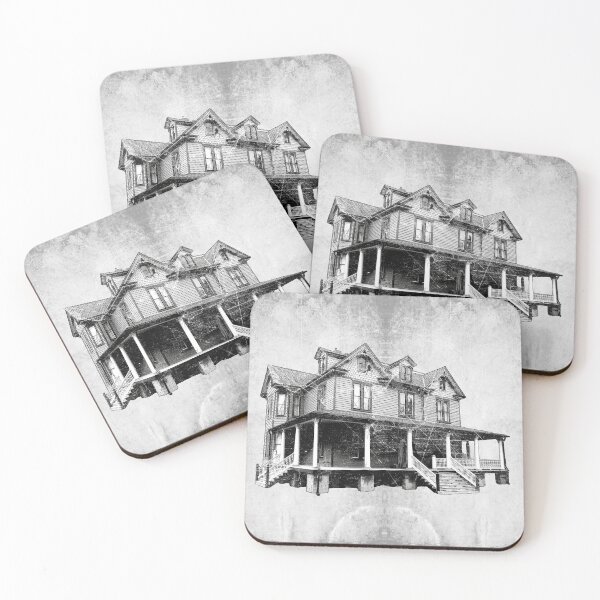 Item preview, Haunted Victorian House Ghost Spider Cobweb Dark Horror Art designed and sold by Ghoul Enterprises.