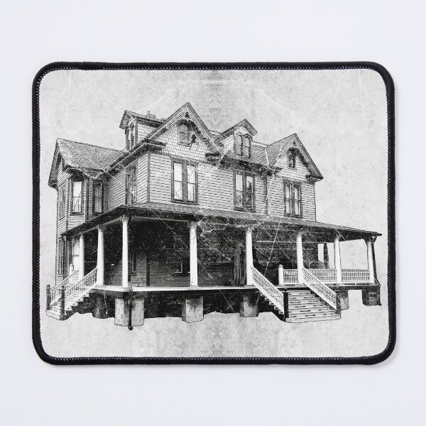 Item preview, Haunted Victorian House Ghost Spider Cobweb Dark Horror Art designed and sold by Ghoul Enterprises.