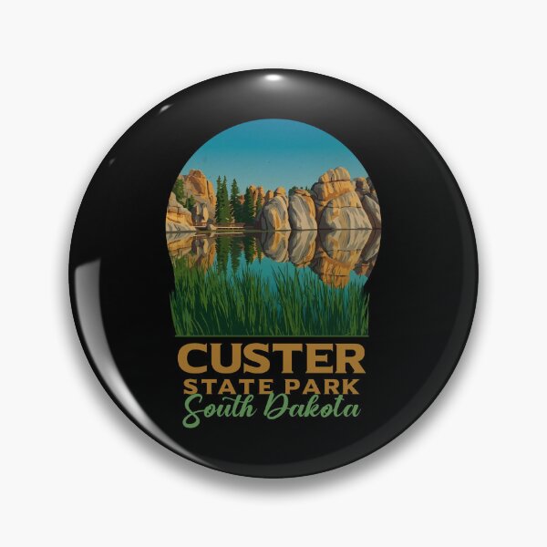 Item preview, Custer State Park South Dakota Vintage Poster designed and sold by LinaValearte.