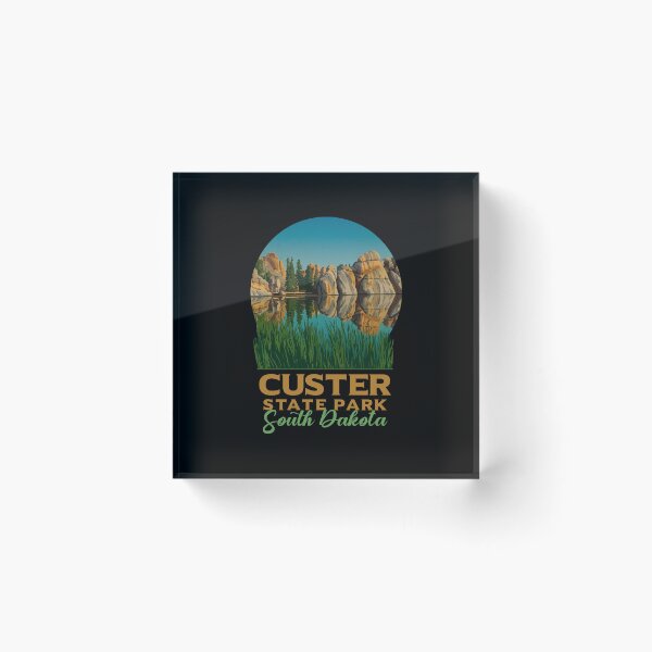 Item preview, Custer State Park South Dakota Vintage Poster designed and sold by LinaValearte.