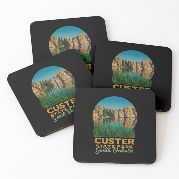 Item preview, Custer State Park South Dakota Vintage Poster designed and sold by LinaValearte.