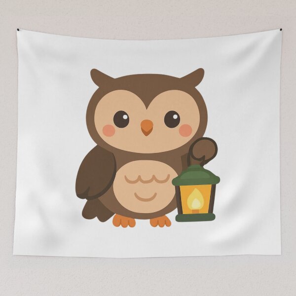 Item preview, Follow Your Light Owl - Inspirational Forest Sticker designed and sold by foryouandyours.
