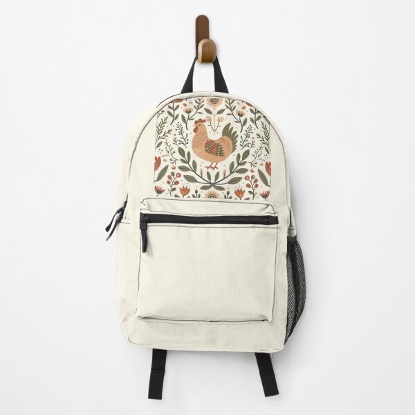 Item preview, Scandinavian Folk Art, Floral Chicken designed and sold by xiao xuans.