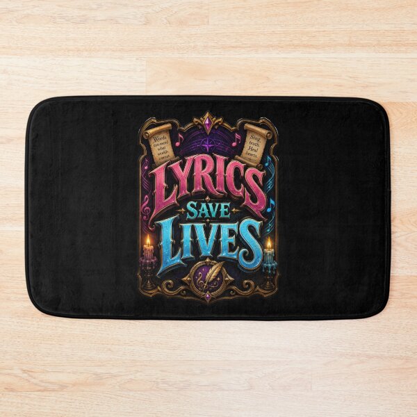 Item preview, Lyrics Save Lives Fantasy Music Poster Design  designed and sold by Sketchlegacy.