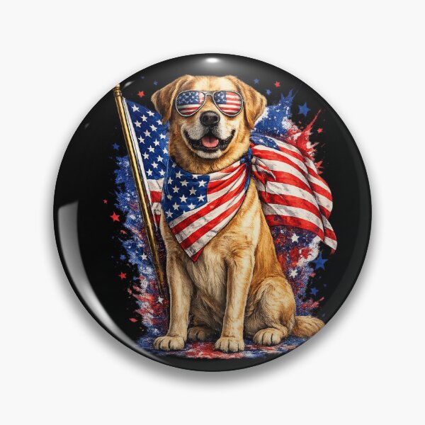 Item preview, American Cool Dog | USA Flag Shades & Pride designed and sold by GokuCreative .