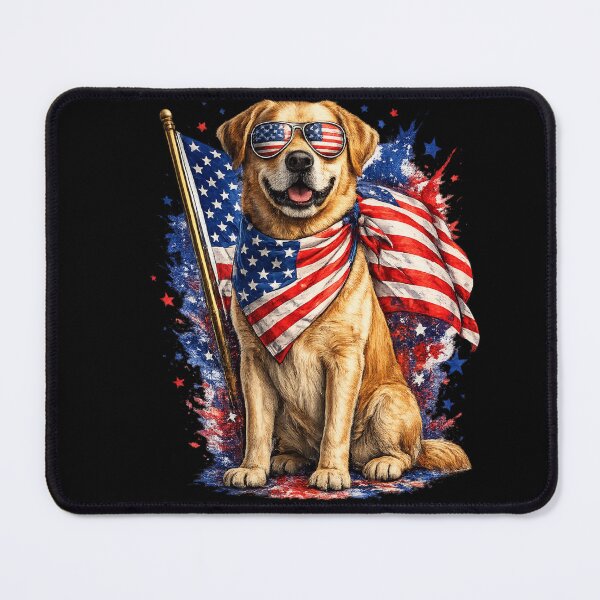 Item preview, American Cool Dog | USA Flag Shades & Pride designed and sold by GokuCreative .