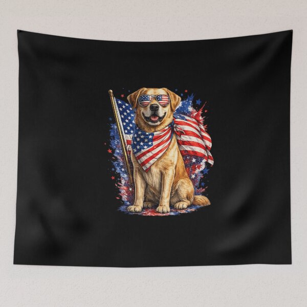 Item preview, American Cool Dog | USA Flag Shades & Pride designed and sold by GokuCreative .