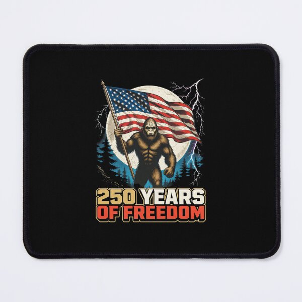 Item preview, Bigfoot 250 Years of Freedom American Flag Patriotic Retro Vintage Sasquatch Graphic designed and sold by Keingdesign.