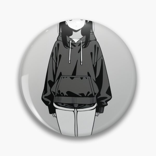 Item preview, Fashion - Woman in Black and White Hoodie Celestial Socks Anime designed and sold by AnimeShin.