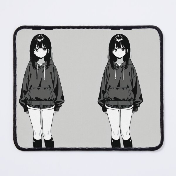Item preview, Fashion - Woman in Black and White Hoodie Celestial Socks Anime designed and sold by AnimeShin.