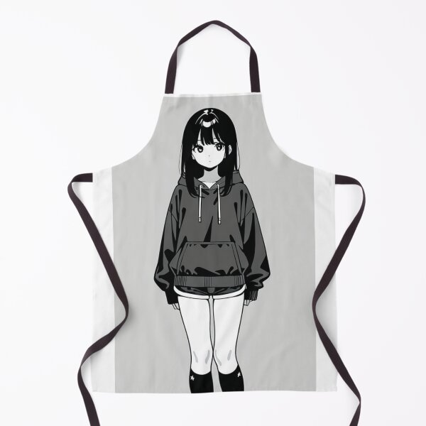 Item preview, Fashion - Woman in Black and White Hoodie Celestial Socks Anime designed and sold by AnimeShin.