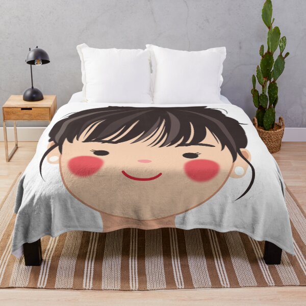 Item preview, Cute Brunette Girl Illustration | Kawaii Black Hair Portrait designed and sold by PnrArtDesign.