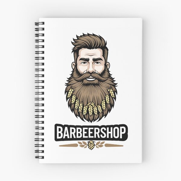 Item preview, Barbeershop Brutal Beard Tattoo Style Craft Beer Hops Design  designed and sold by RareVisuals.