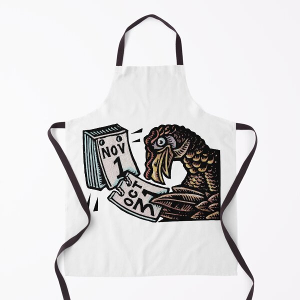 Item preview, Turkey removes calendar page and discovers it's almost thanksgiving designed and sold by LisaHaney.