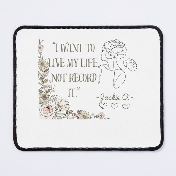 Item preview, Live - Jackie O Inspirational Quote Art designed and sold by iconiqueart.