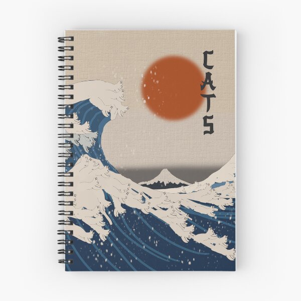 Item preview, The Great Wave of Cats off Kanagawa designed and sold by Zeroskillanimation.
