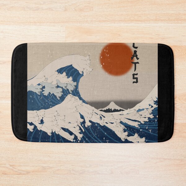 Item preview, The Great Wave of Cats off Kanagawa designed and sold by Zeroskillanimat.