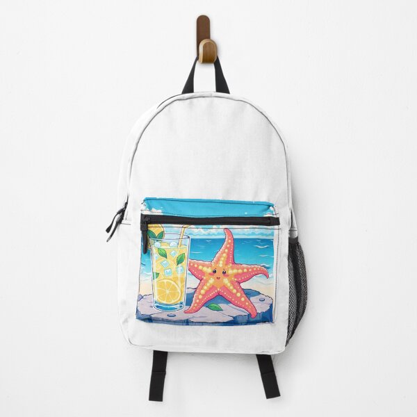 Item preview, Summer Starfish & Lemonade – Cute Kawaii Beach Design designed and sold by DariaCraft.