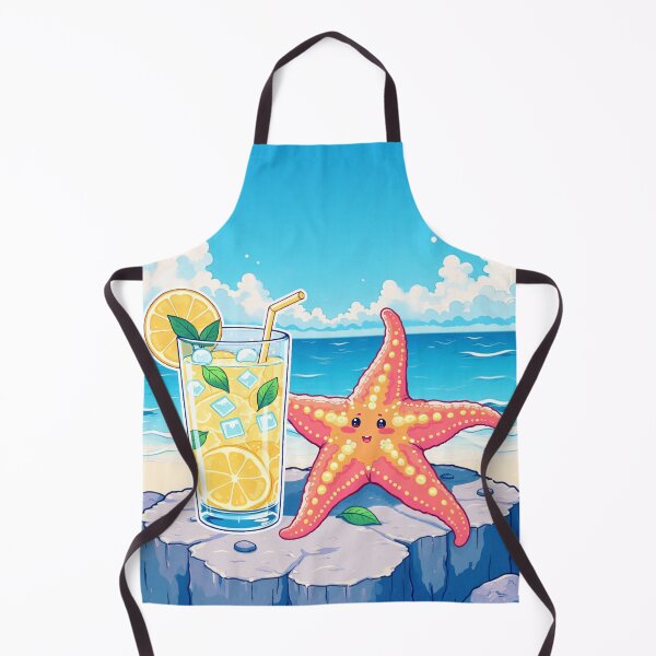 Item preview, Summer Starfish & Lemonade – Cute Kawaii Beach Design designed and sold by DariaCraft.