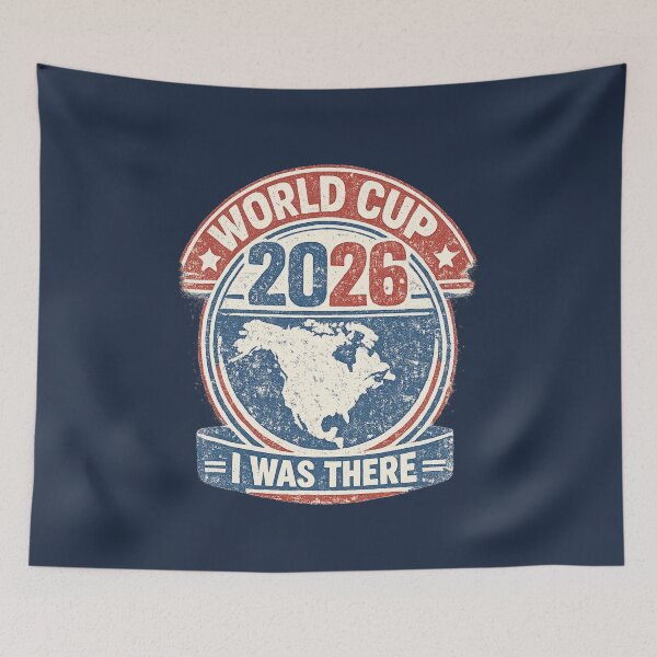 Item preview, World Cup 2026 I Was There Vintage Stamp T-Shirt designed and sold by ArthUpscale.