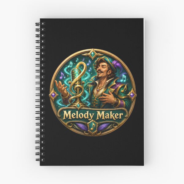 Item preview, Melody Maker Fantasy Bard Music Sticker  designed and sold by Sketchlegacy.