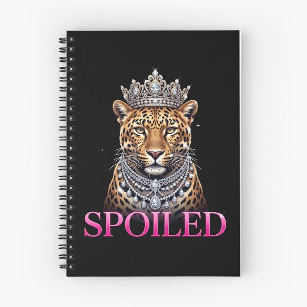 Item preview, Spoiled Leopard Crown Diamond Necklace Royal Animal Luxury Graphic Art designed and sold by Keingdesign.