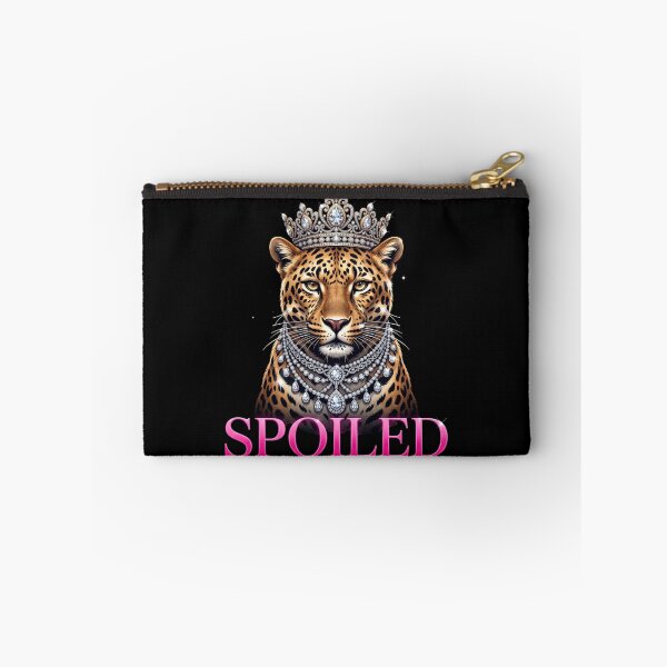 Item preview, Spoiled Leopard Crown Diamond Necklace Royal Animal Luxury Graphic Art designed and sold by Keingdesign.