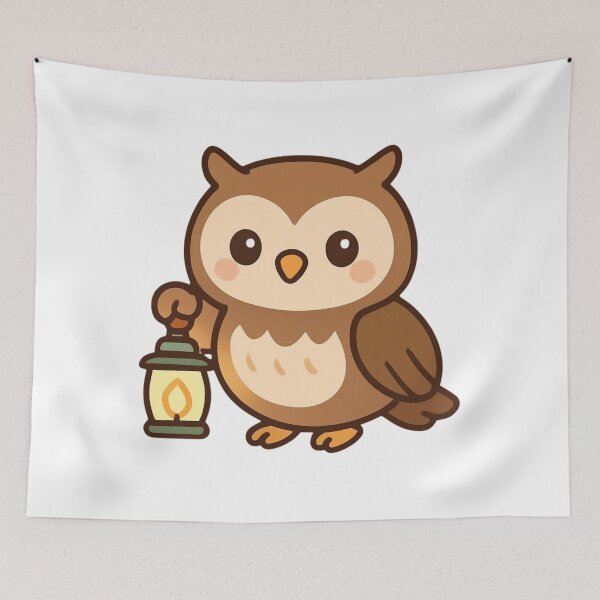 Item preview, Follow Your Light Owl - Inspirational Forest Sticker designed and sold by foryouandyours.