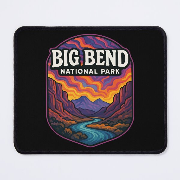 Item preview, Big Bend National Park Texas Trippy Art Travel designed and sold by TomFrontierArt.